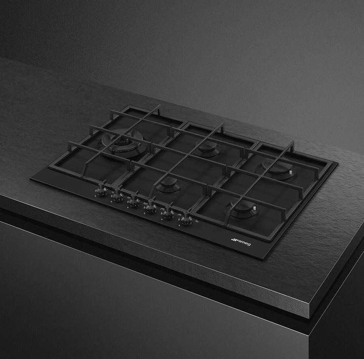 Варильна поверхня SMEG PX375LMB — 5 конфорок, латунь, газова