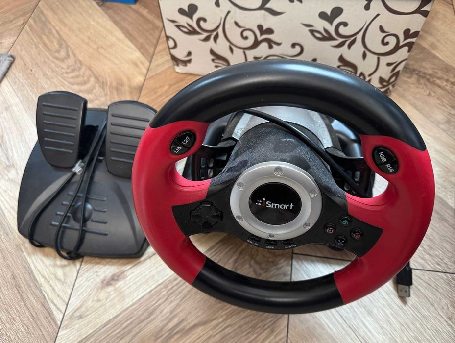 iSmart Racing Wheel SW2090 „Montreal” – PC/PS2/PS3, USB wibracje, 180°