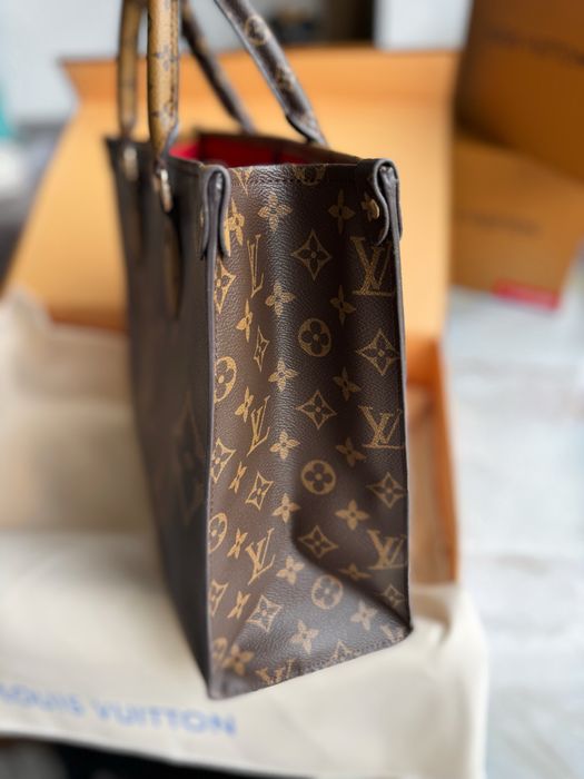 Сумка жіноча шопер тоут Louis Vuitton OnTheGo Monogram луи витон шкіра