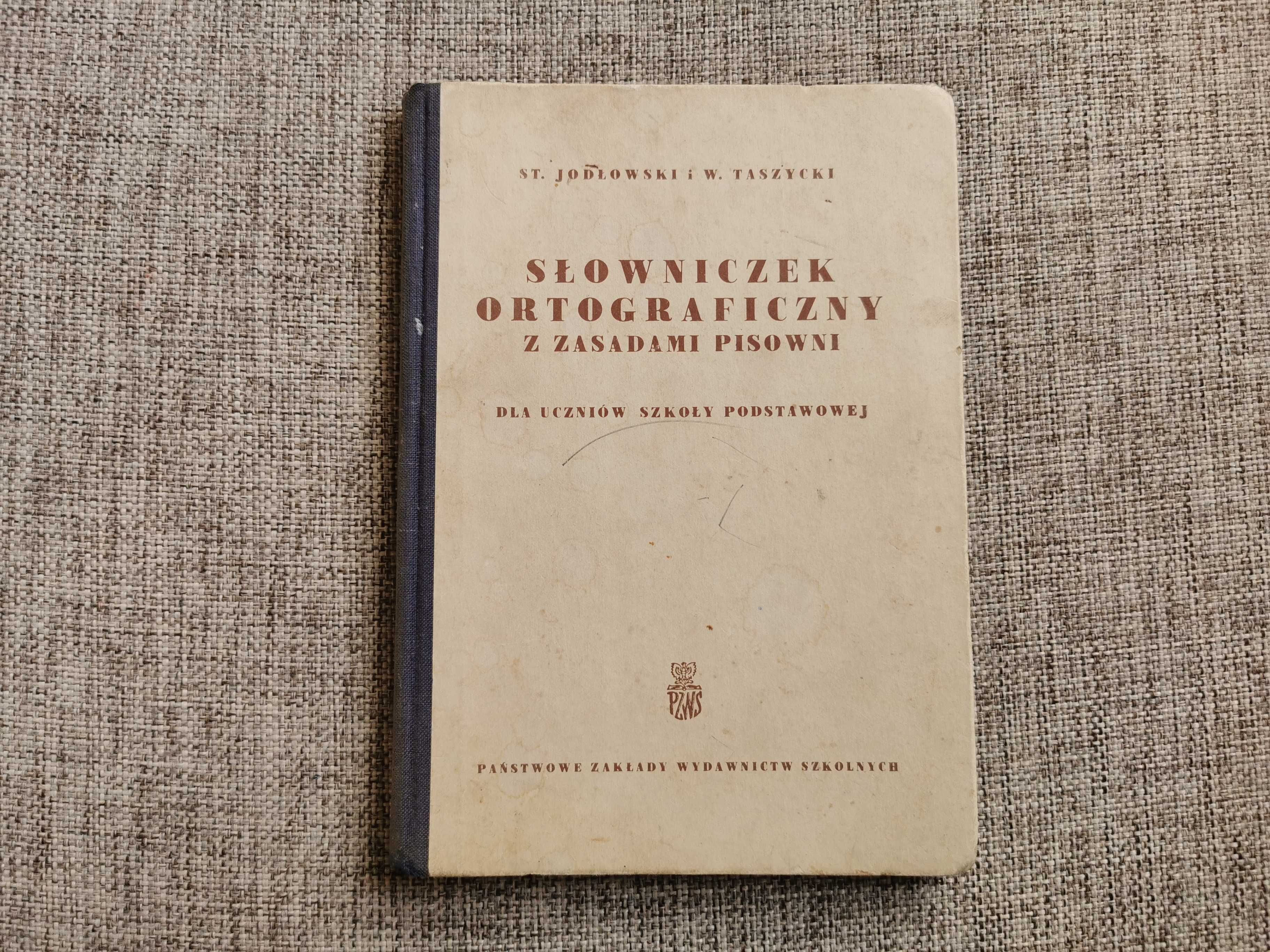 Słowniczek Ortograficzny z zasadami pisowni 1966 - Jodłowski Taszycki