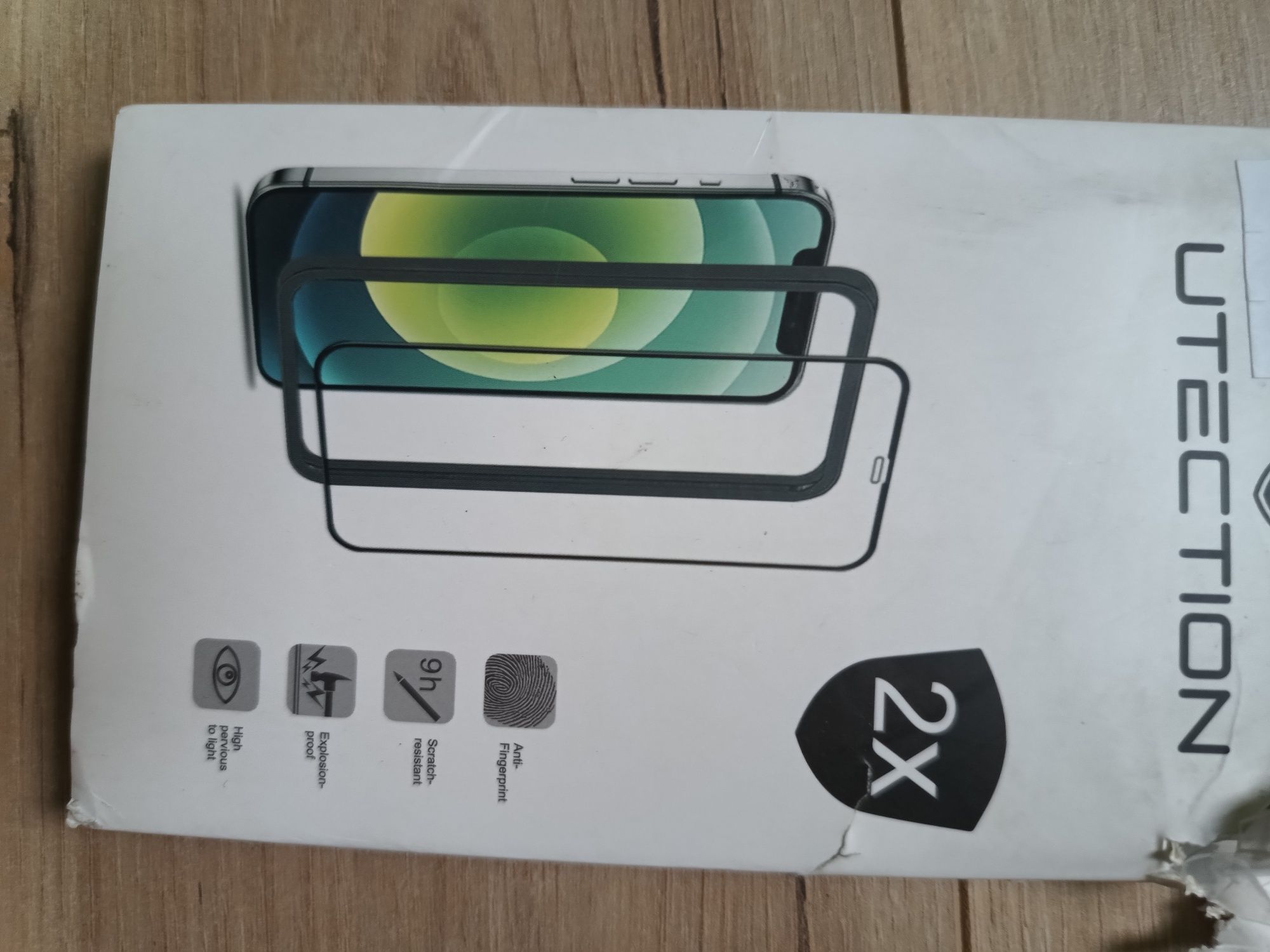 Utection 2 × pełnoekranowe szkło  ochronne 3 D dla iPhone 12 pro max