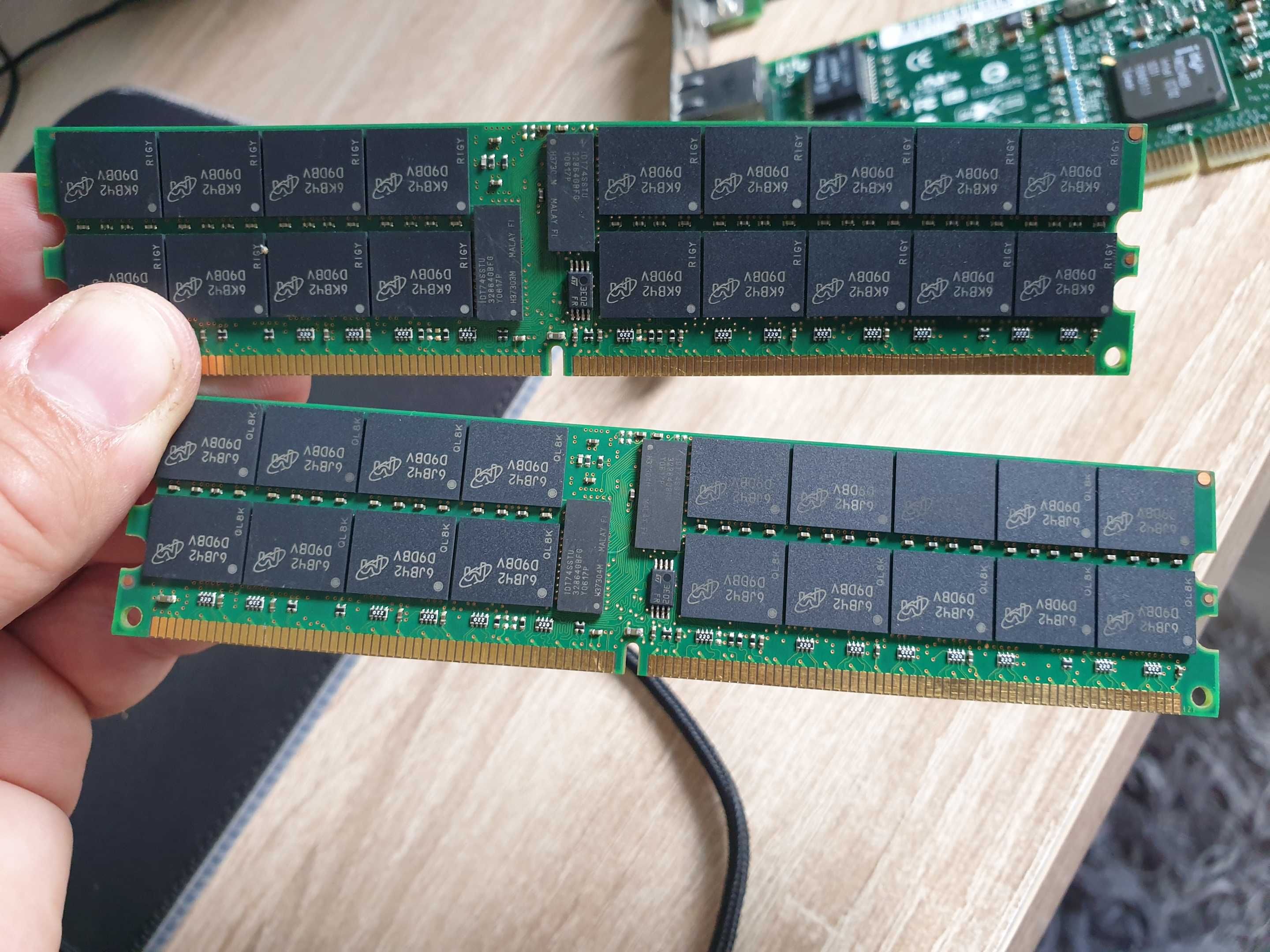 Pamięć 4GB 2x2GB DDR2-400 PC2-3200 RDIMM CL3 240-Pin identyczne moduły