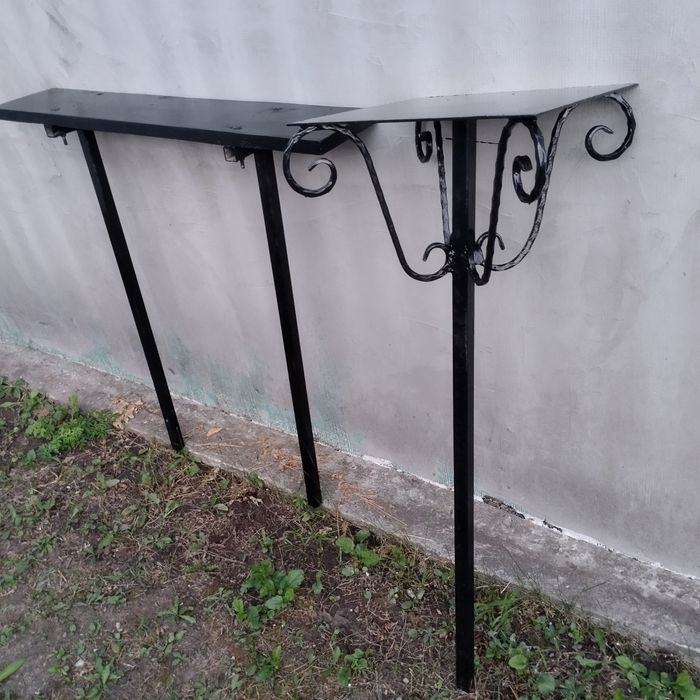 Стол и лавочка для кладбища. Металлические