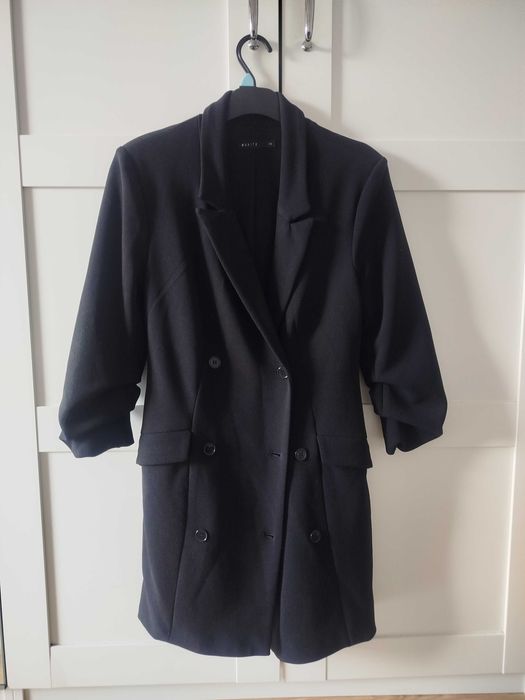 Klasyczna czarna jesienna elegancka marynarka xs Mohito classy