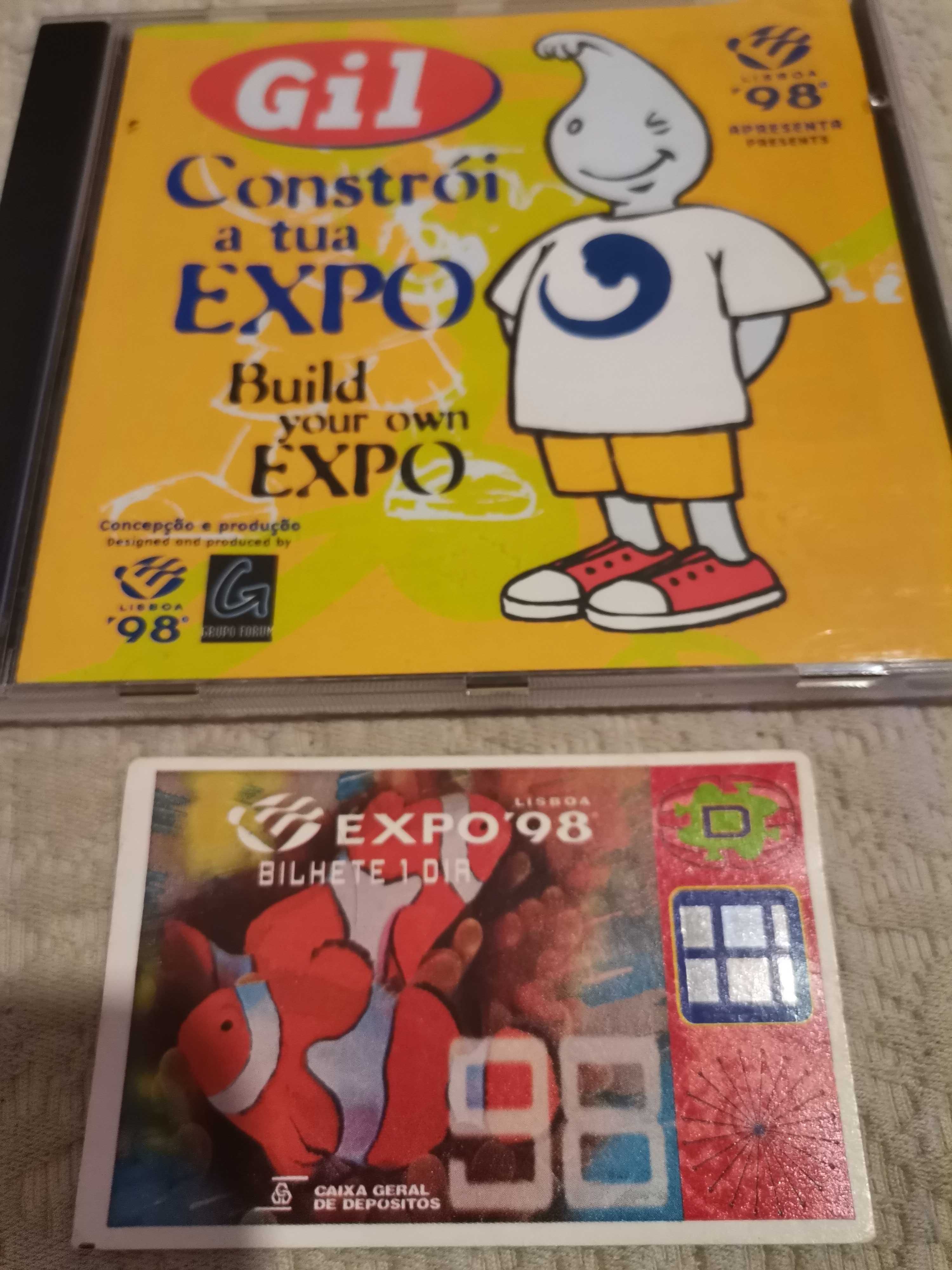 Bilhete Expo 98 + CD pc-rom