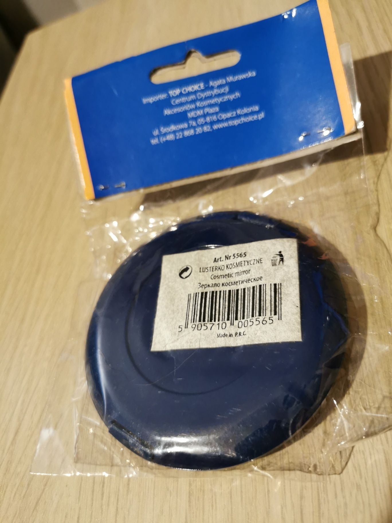 Zestaw akcesoria kosmetyczne lusterko pędzel patyczki