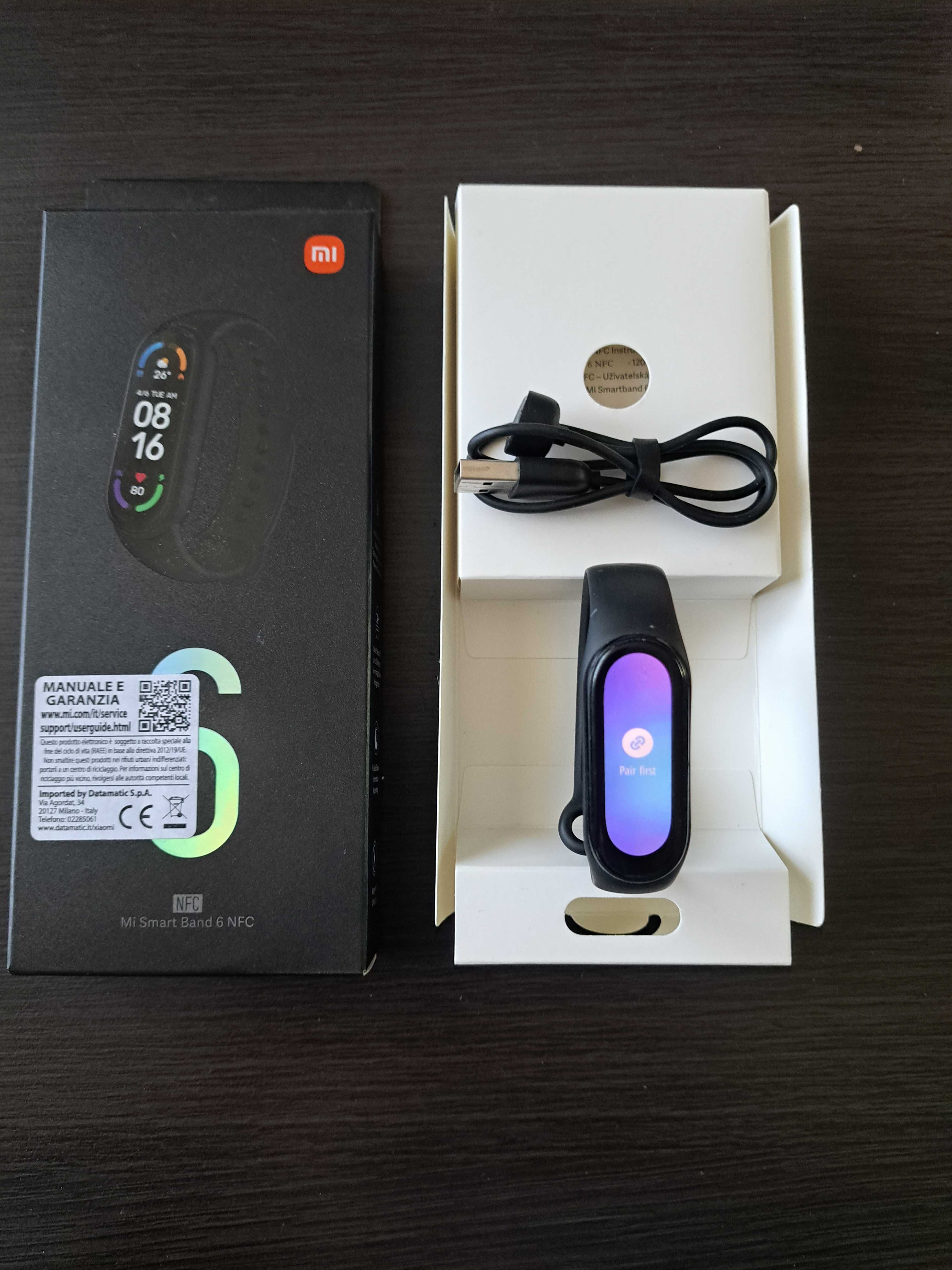 Smartband Xiaomi Mi Band 6 NFC czarny