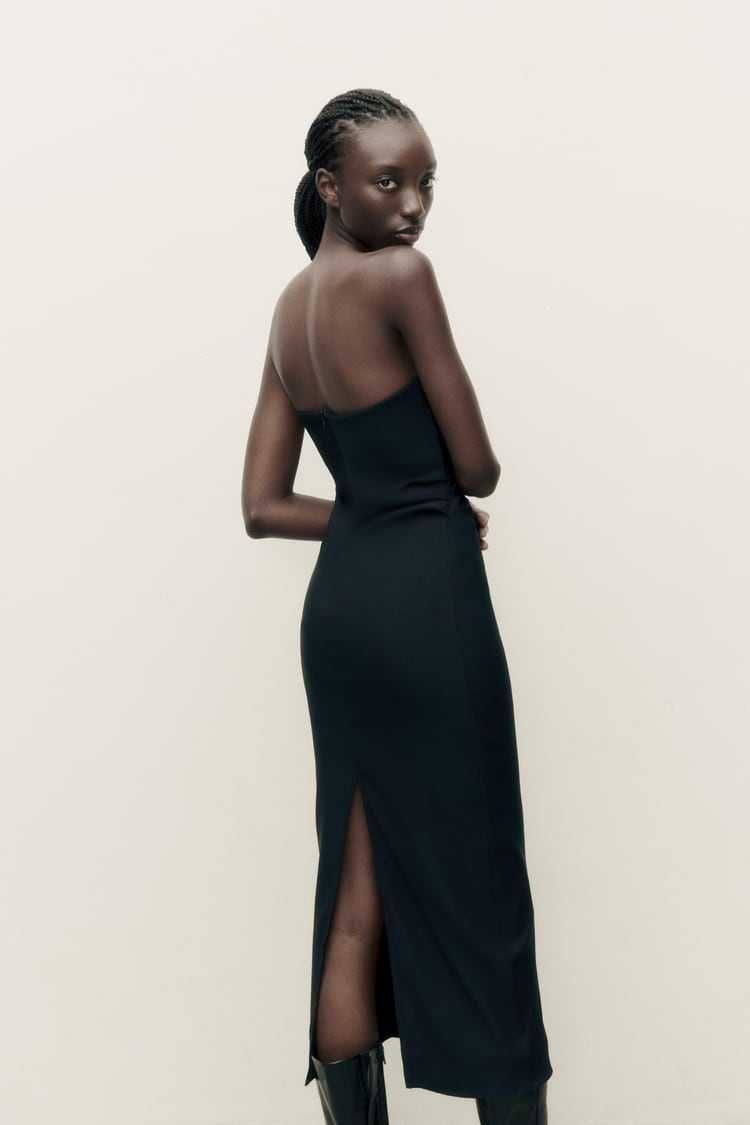 ZARA Luksusowa SUKIENKA odkryte ramiona elegancka XL