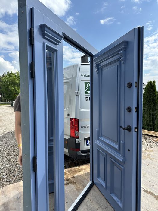 Drzwi zewnętrzne drewniane Amerykanskie SCHLAGE Montaż Cała Polska