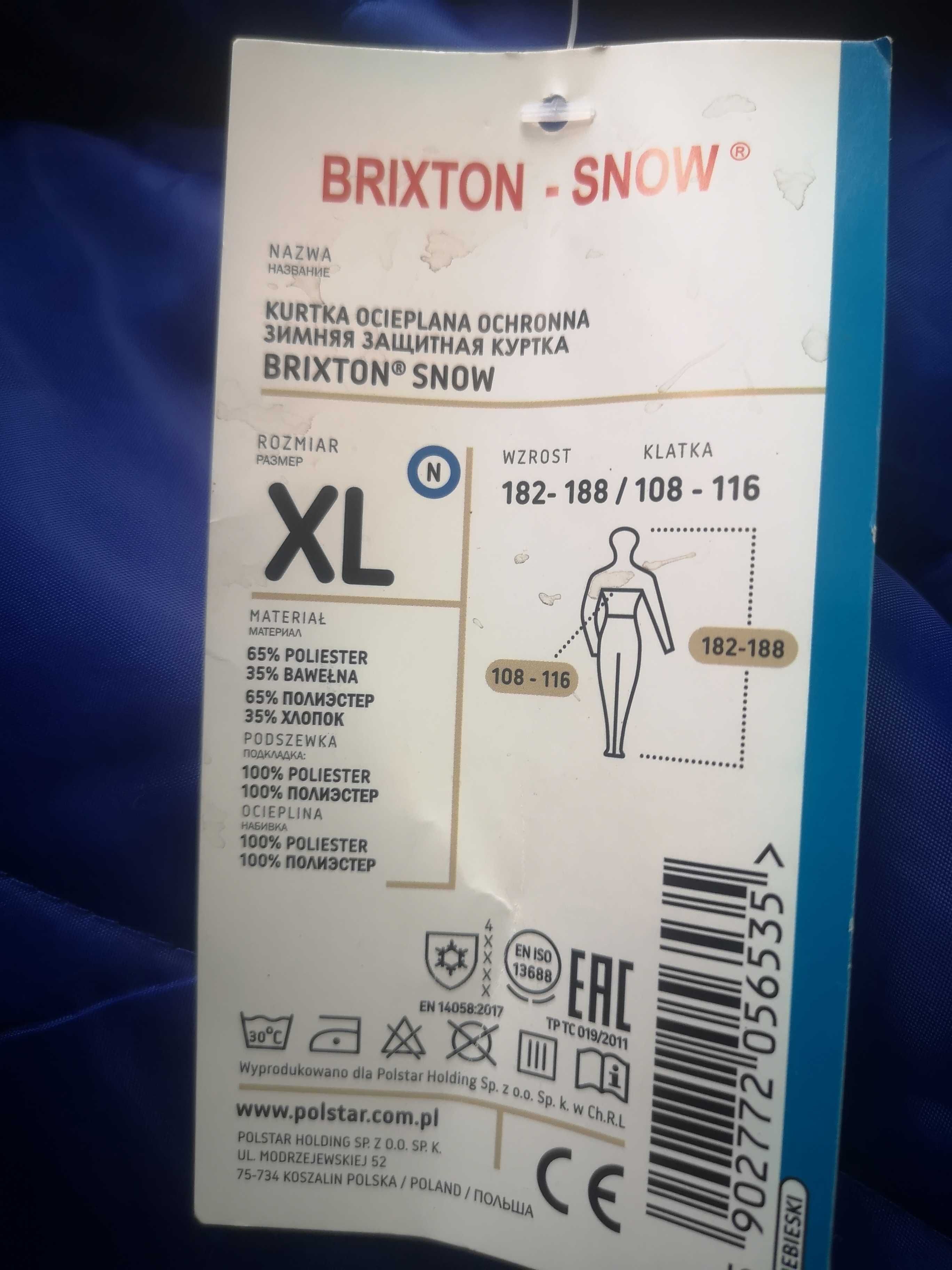 Nowa ocieplana kurtka Brixton odblaski XL