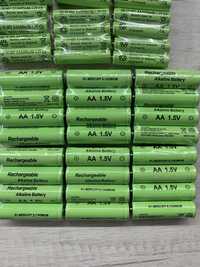 Батарейки аккумуляторные 1.5 вольт (v), тип AA/AAA