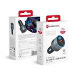 Ładowarka samochodowa Forcell F-Energy Alu 2 x USB C + USB A QC4.0 PD