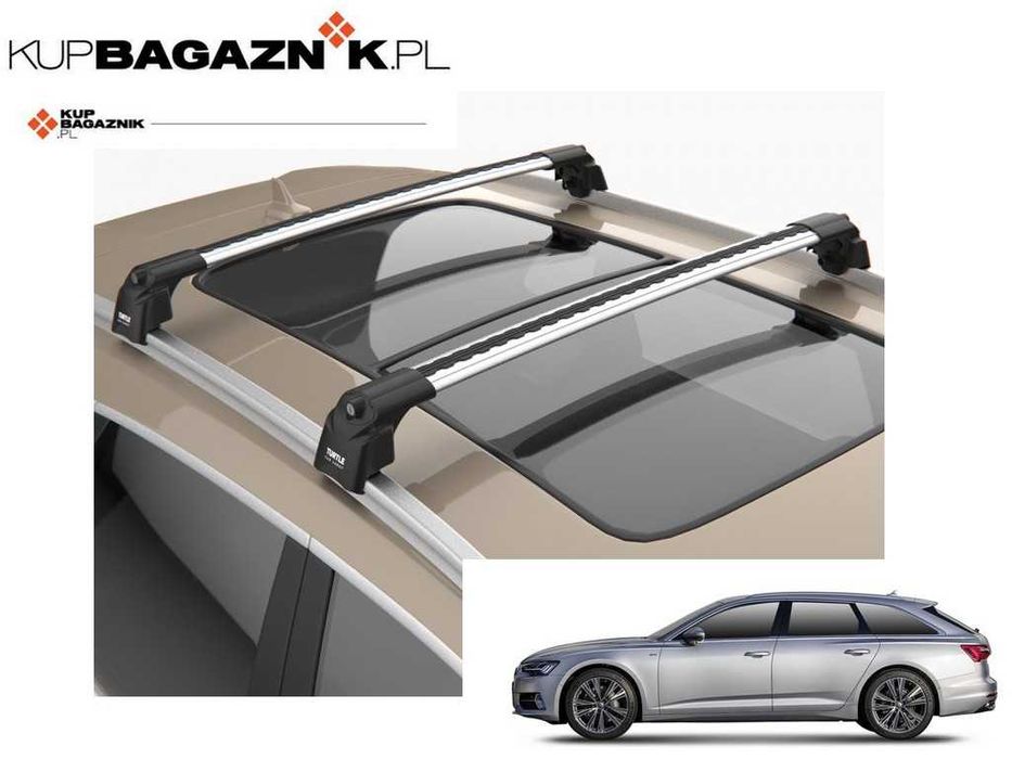Bagażnik Dachowy AUDI A6 C8 kombi 2019 do 2025 bazowy relingi belki