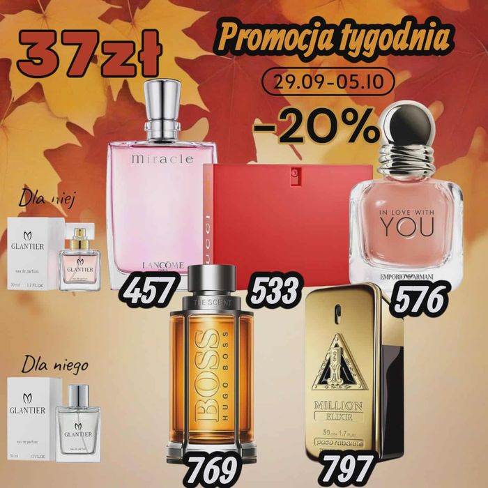 Perfumy nowe glantier