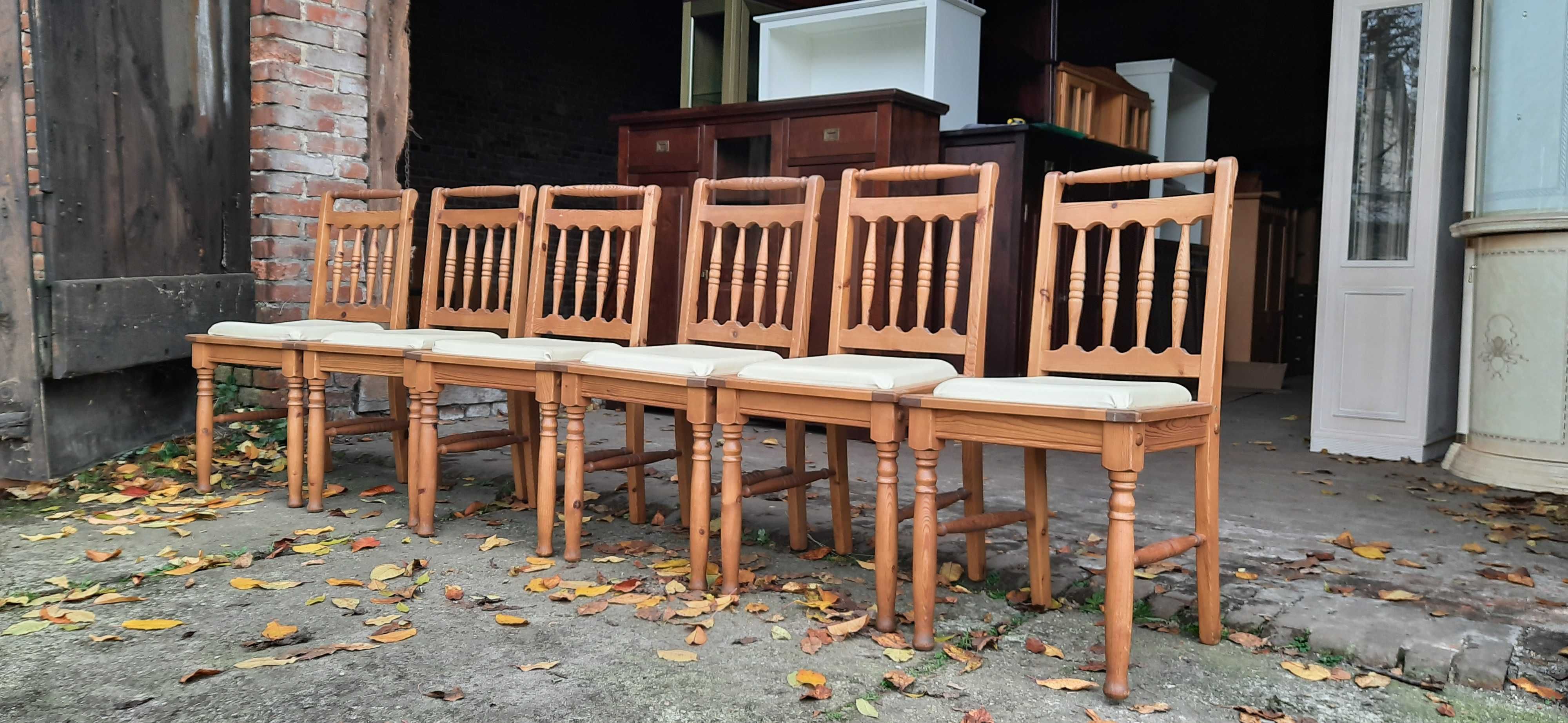 Krzesło krzesła drewniane wieskie farmhouse