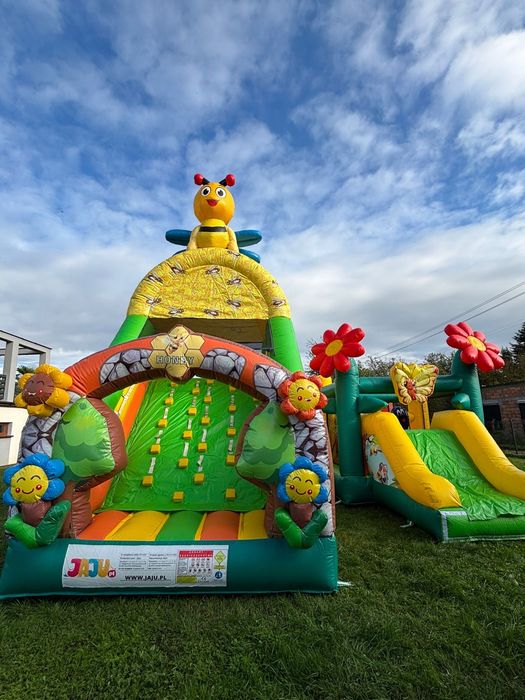 Wynajem dmuchańców – zjeżdżalnie, tory przeszkód, place zabaw