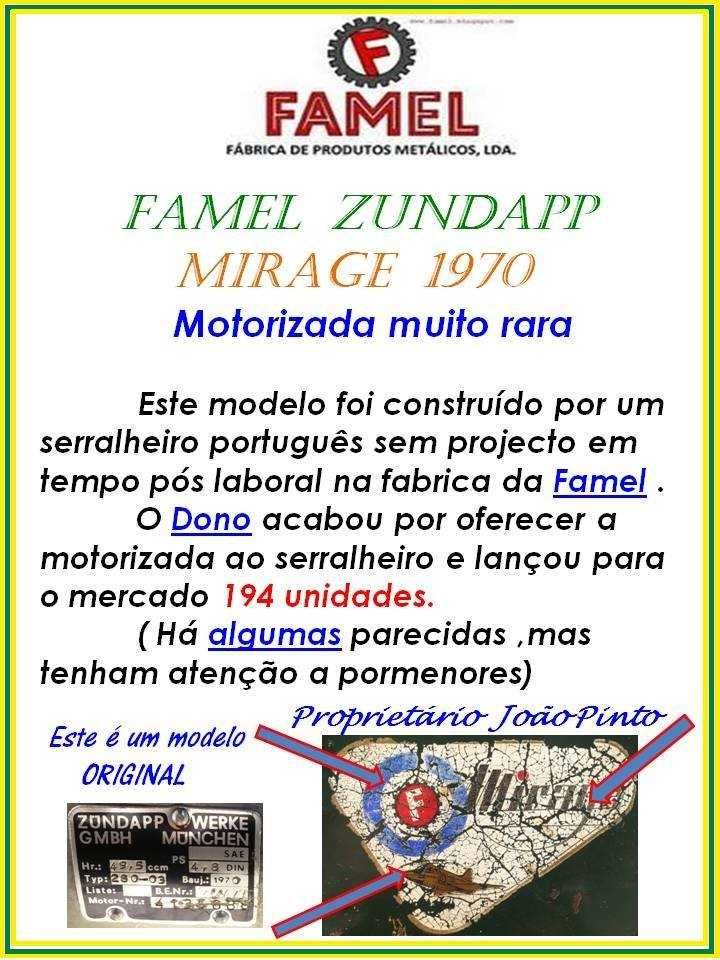 Zundapp Mirage 1970 Original conjunto Impecável
