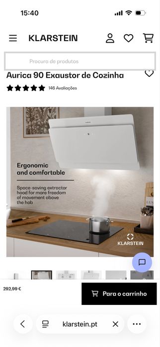 Aurica 90 Exaustor de Cozinha branco