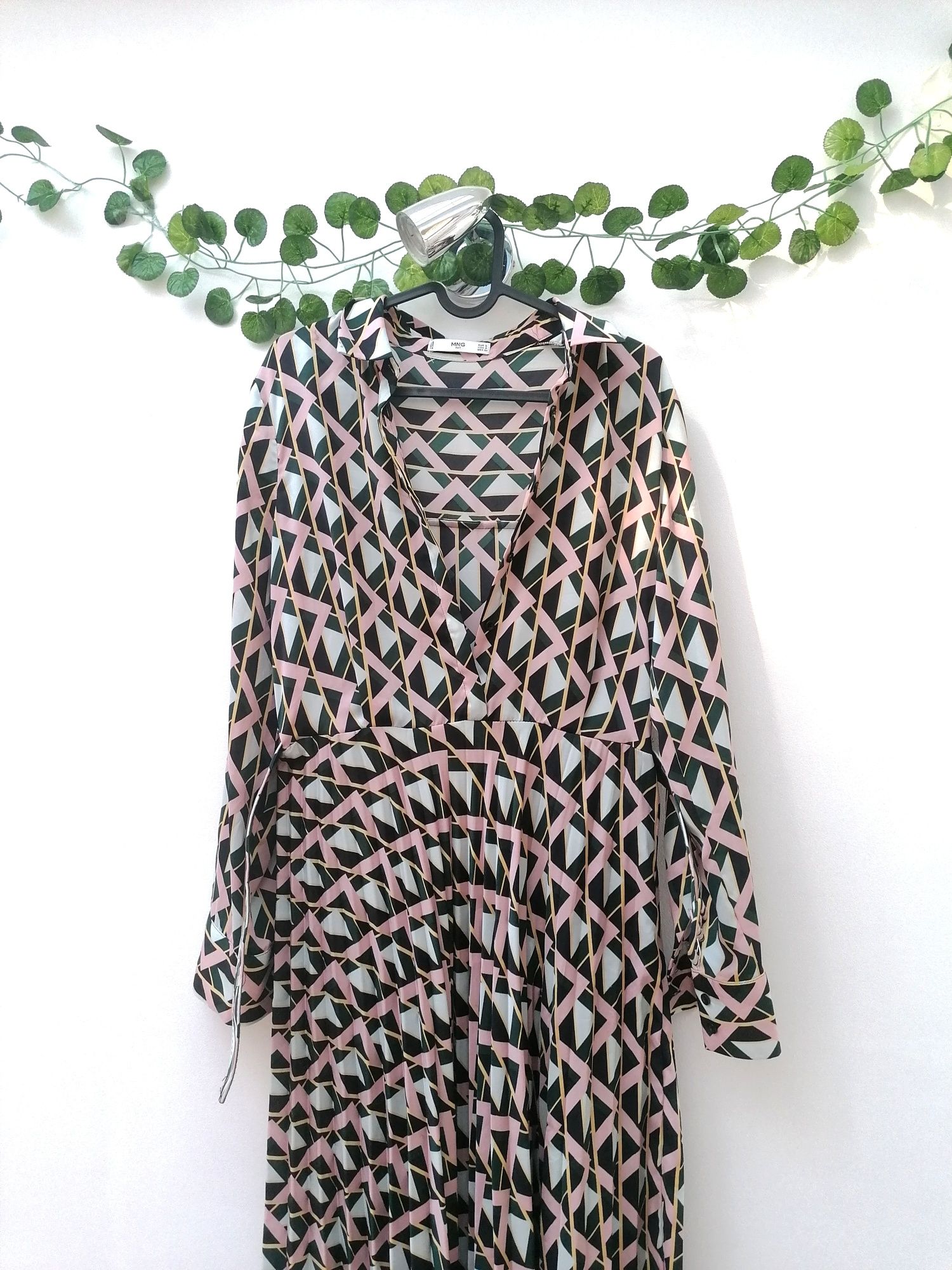 Vestido Maxi com Padrão geométrico