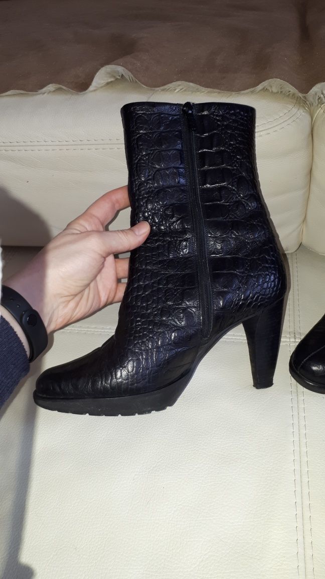 Сапоги ботинки Peter Masimo dutti Kaiser Armani под кожу крокодила