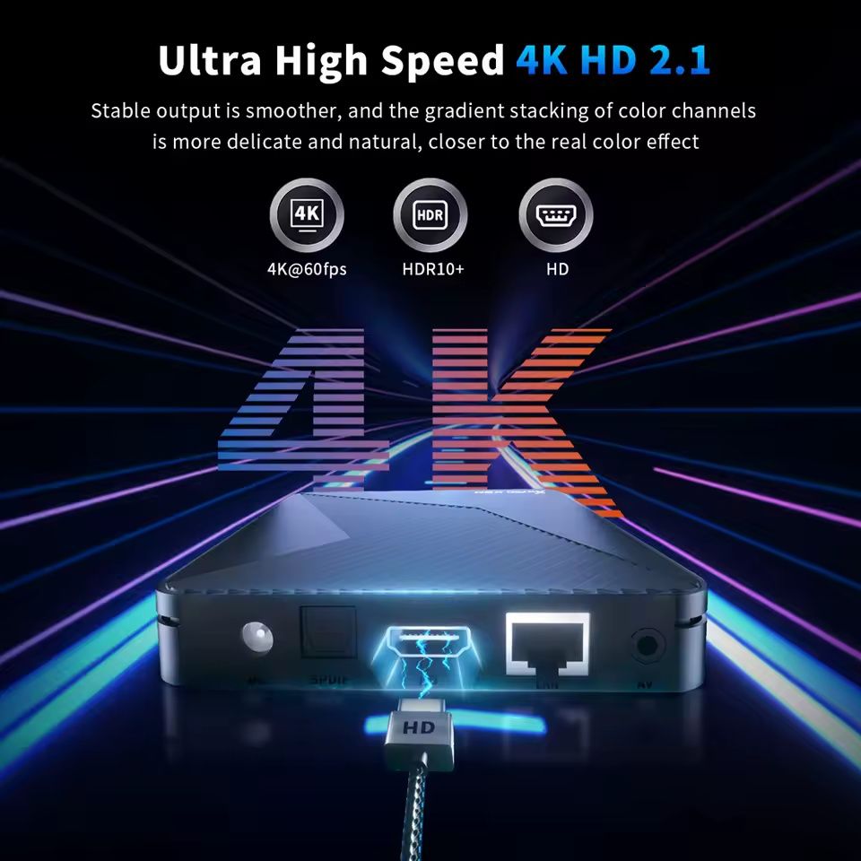 X88 PRO X5M Android 14 TV BOX Amlogic S905X5M Quad Core 4K LAN 1000M