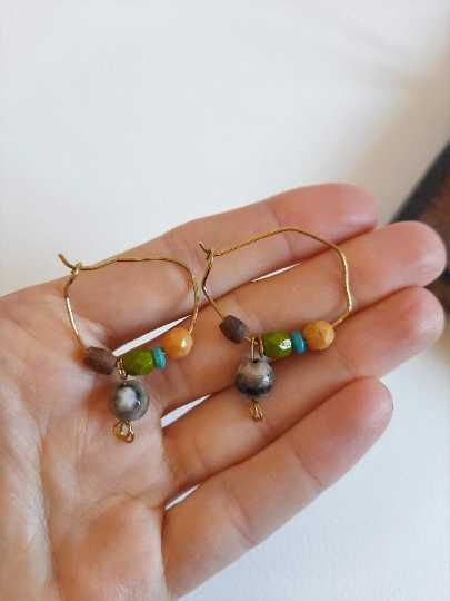 Argolas para estilo hippie boho