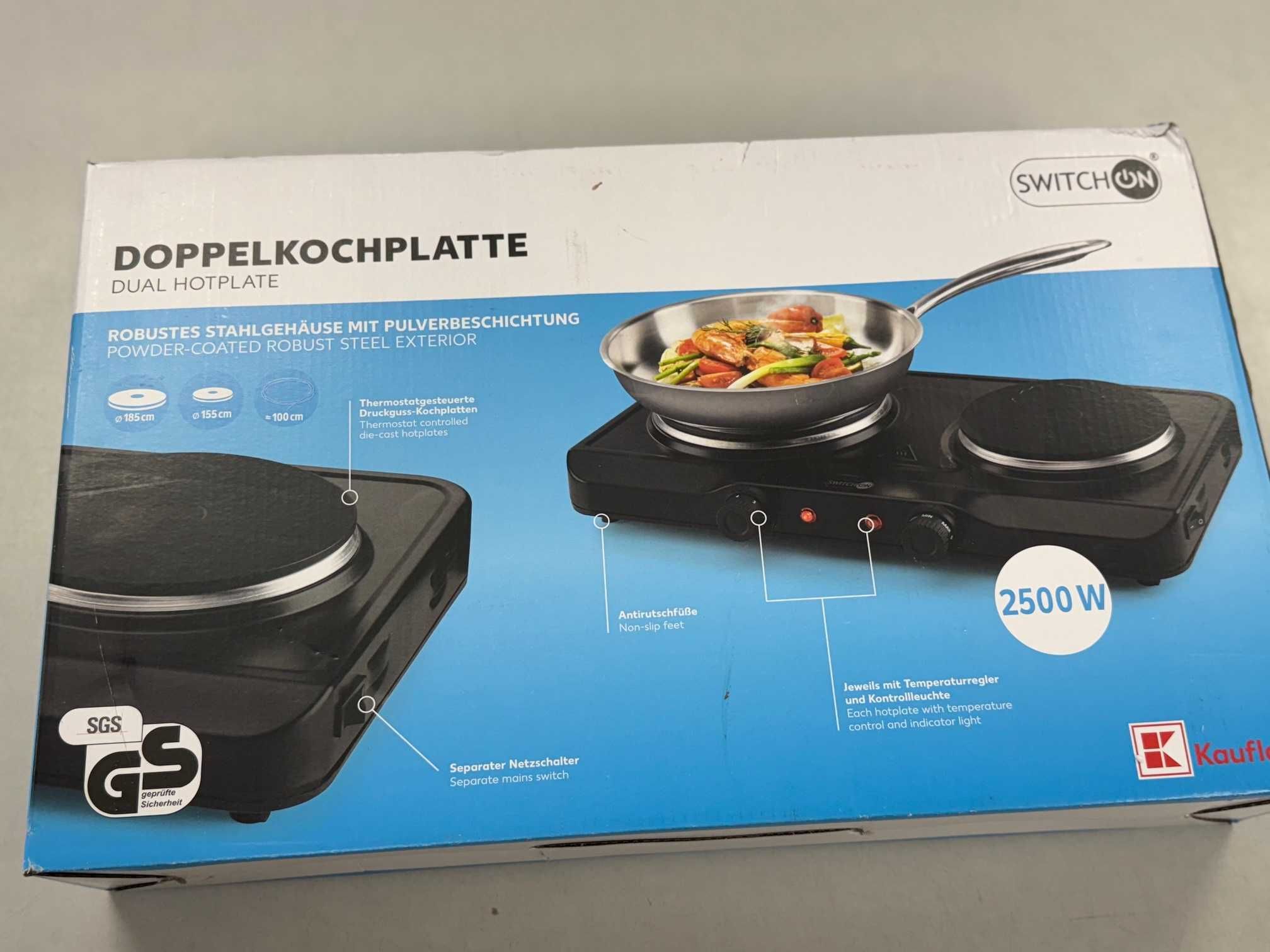 SWITCHON Podwójna płyta grzejna  SODK 2500 E1, 2500 W