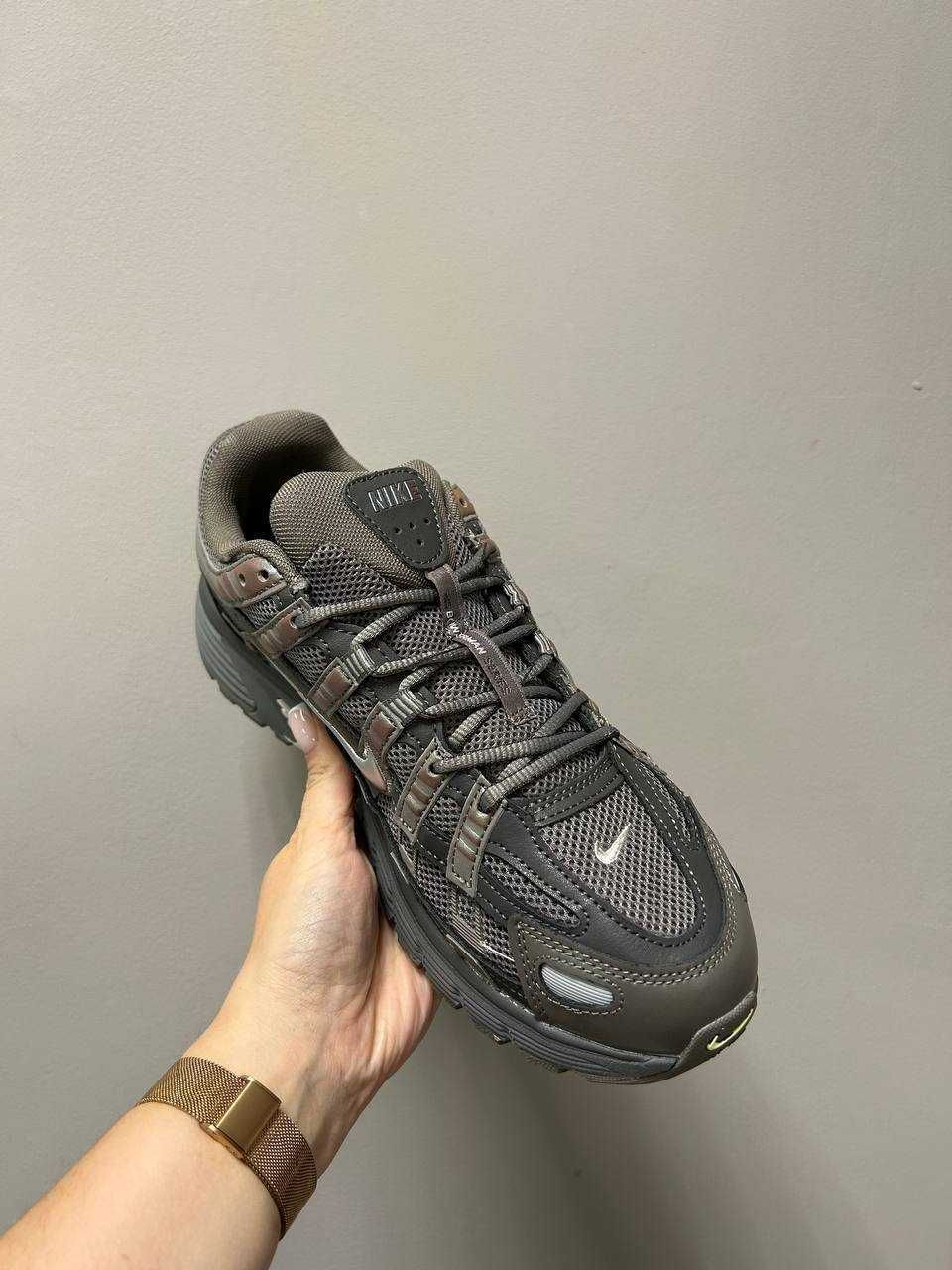 Кросівки Nike P-6000 Brown Black / кроси Найк П-6000 коричневі шкіряні