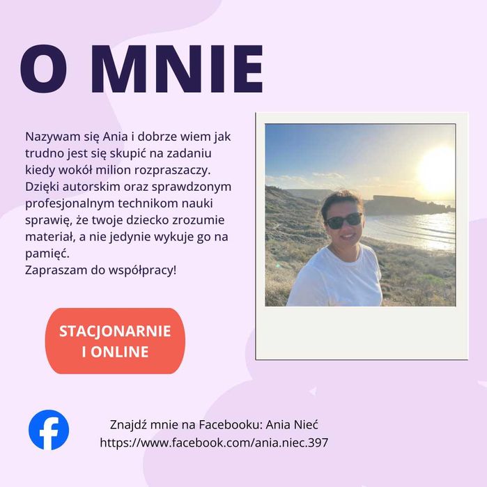 Korepetycje z języka polskiego, angielskiego, WOS, geografii