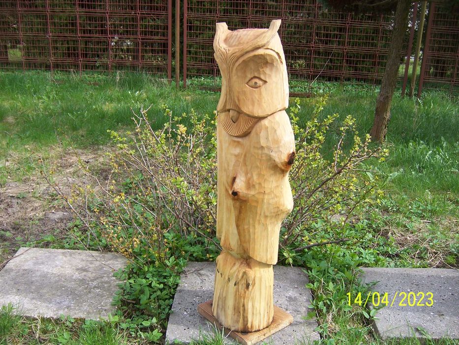 Rzeźby Ogrodowe Z Drewna , Dekoracje Ogrodowe