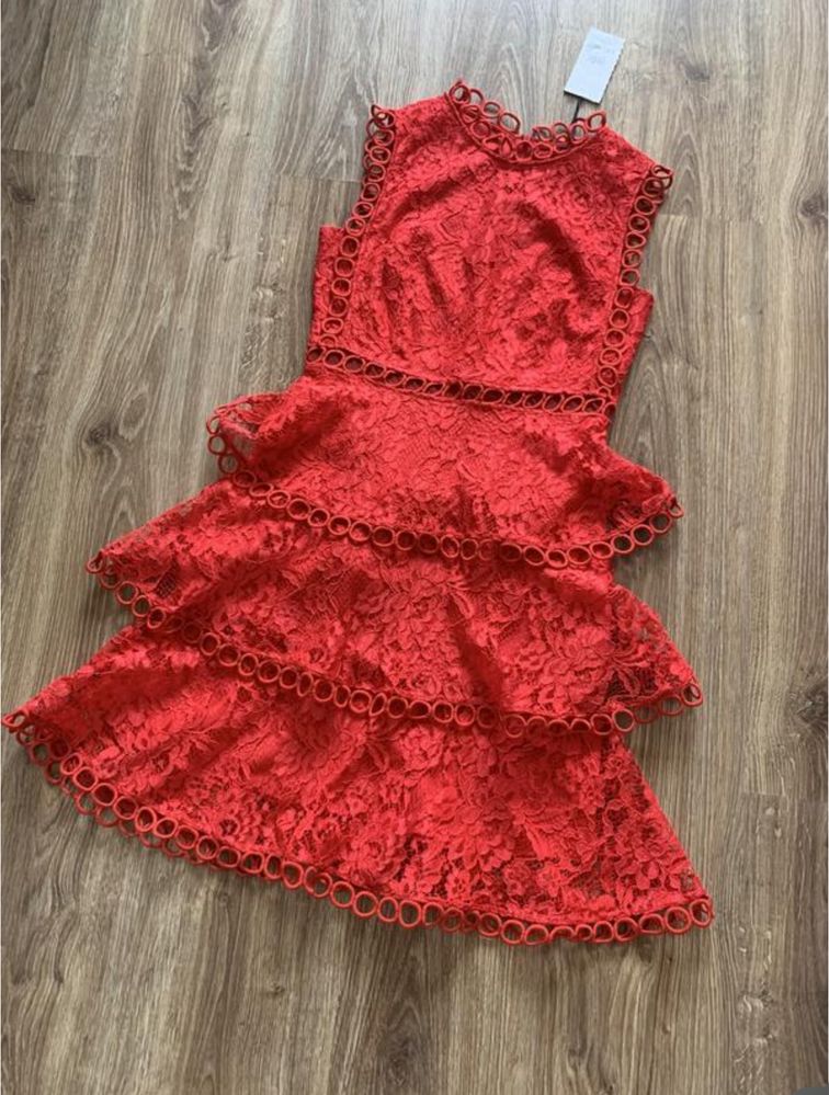 Жіноча червона нарядна сукня/ женское красное нарядное платье