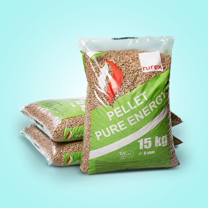Pellet RUREX - TYLKO 4 KG POPIOŁU Z TONY !!! - Pelet EnPlus A1