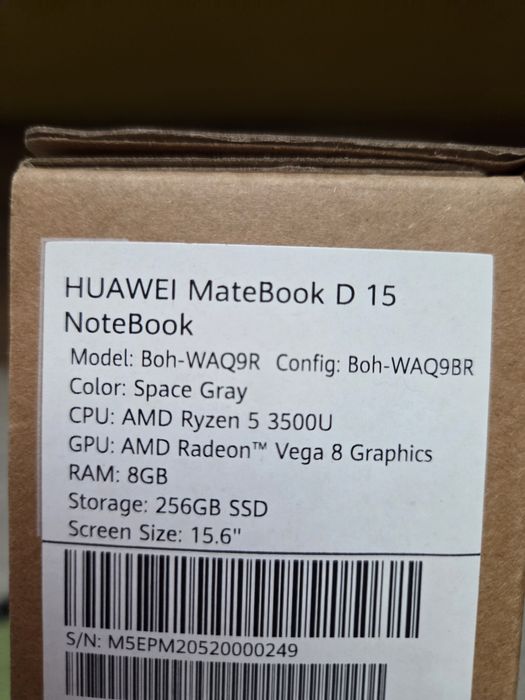 Portátil Huawei Matebook D15 Notebook
