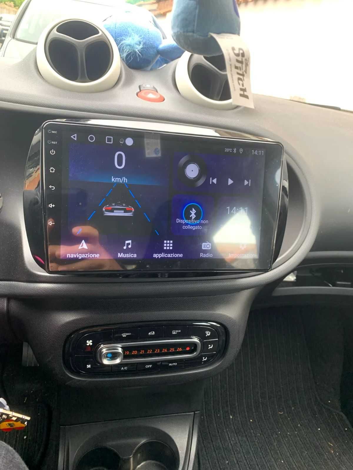 Radio Android Apple smart fortwo 453 2DIN