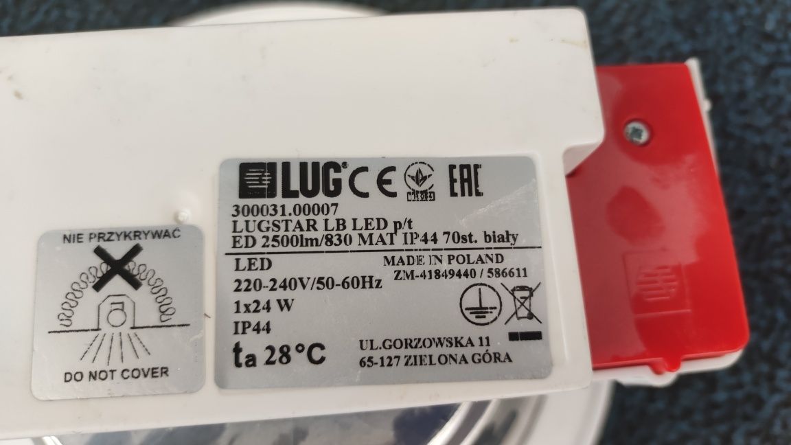 Oprawa LUGSTAR LB LED ED 2500lm