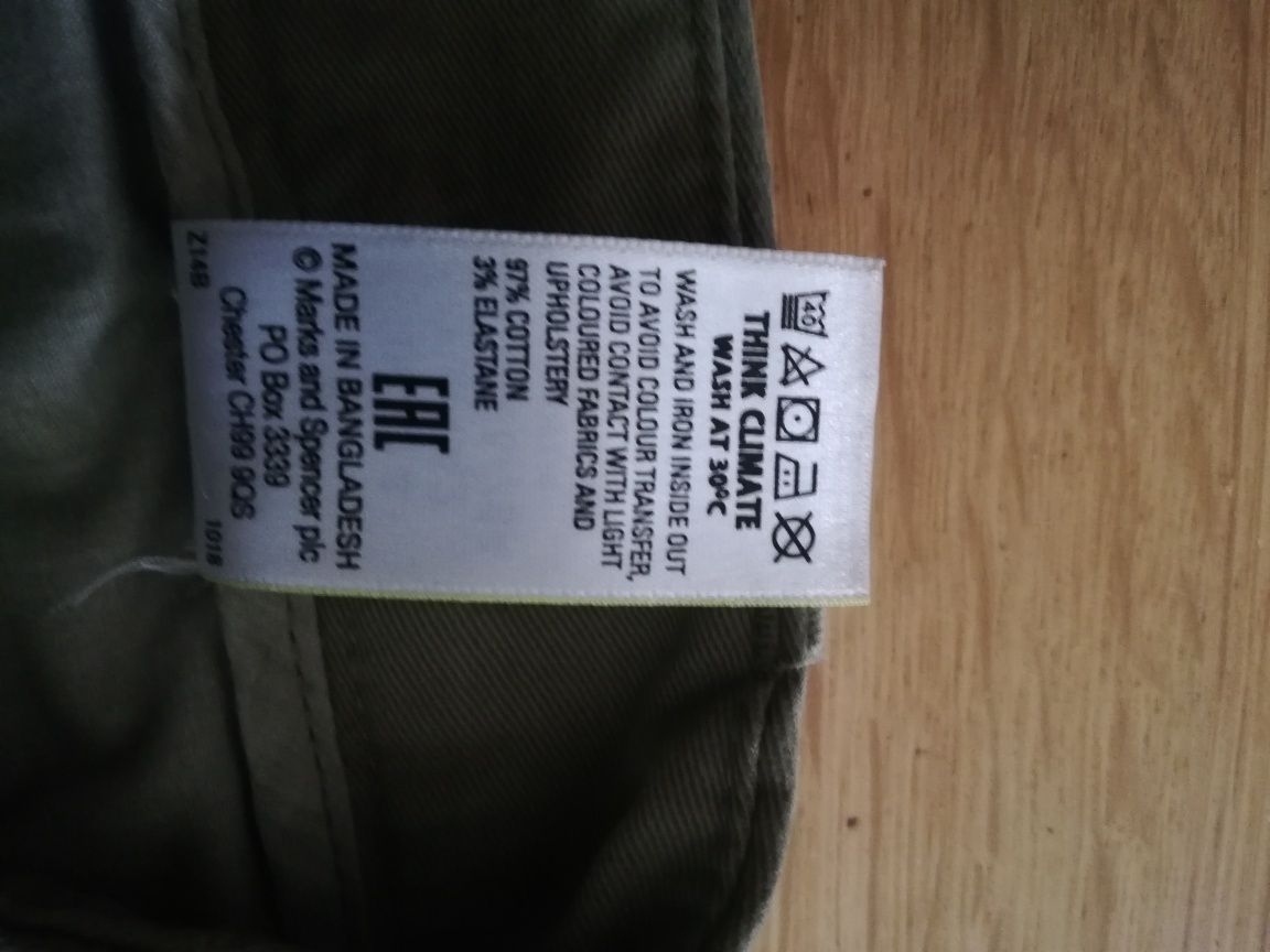 Spodnie  moro  42 khaki damskie M&S