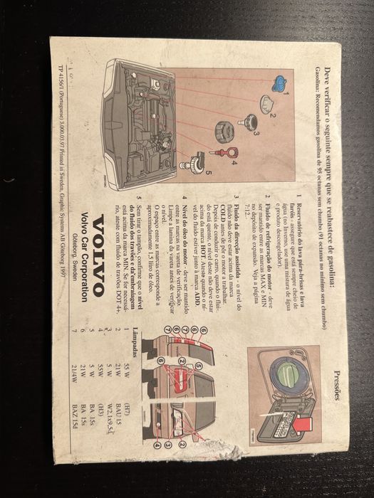 Manual volvo Xc70 1998 original