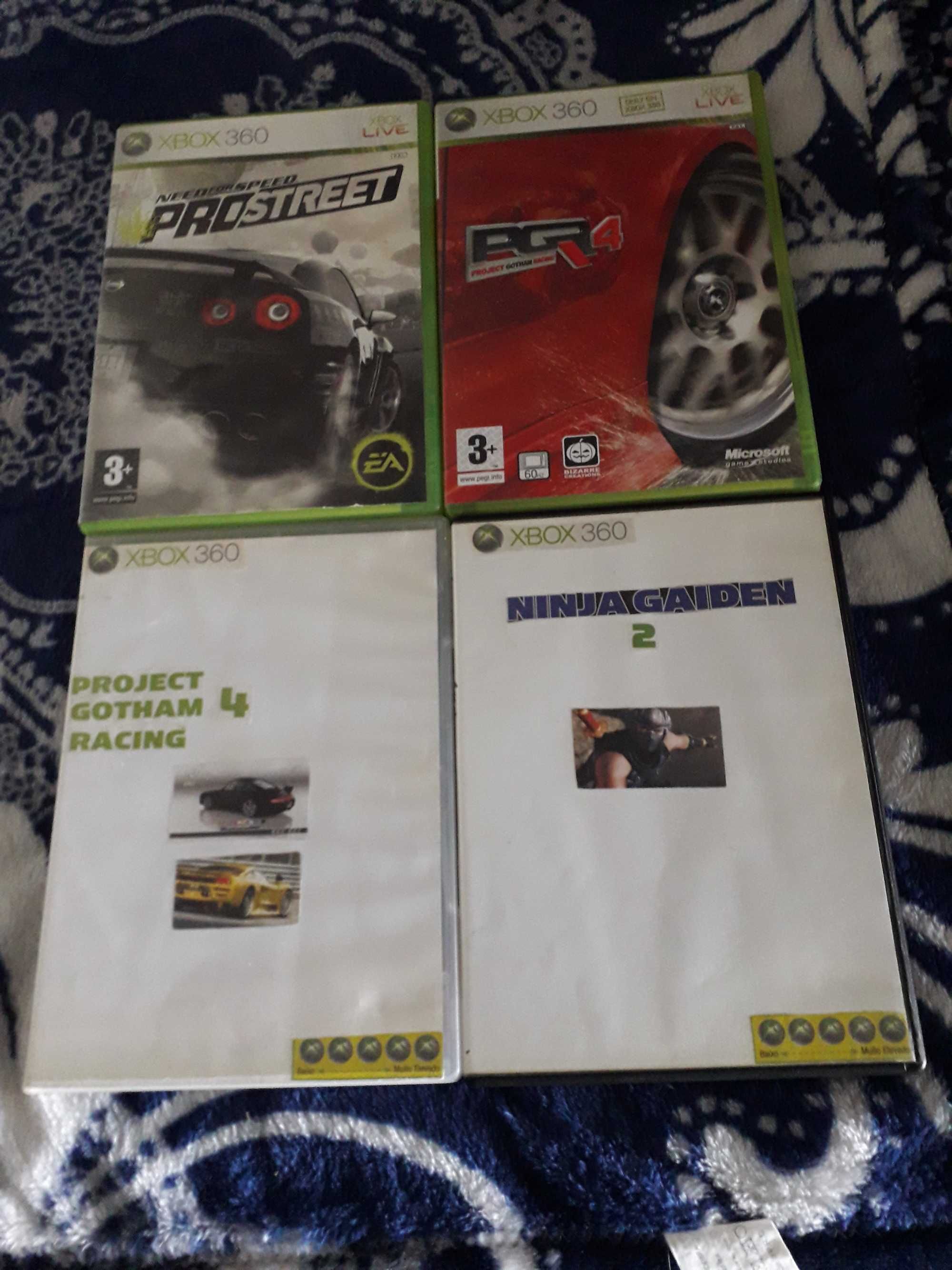 Xbox 360 com 4 jogos