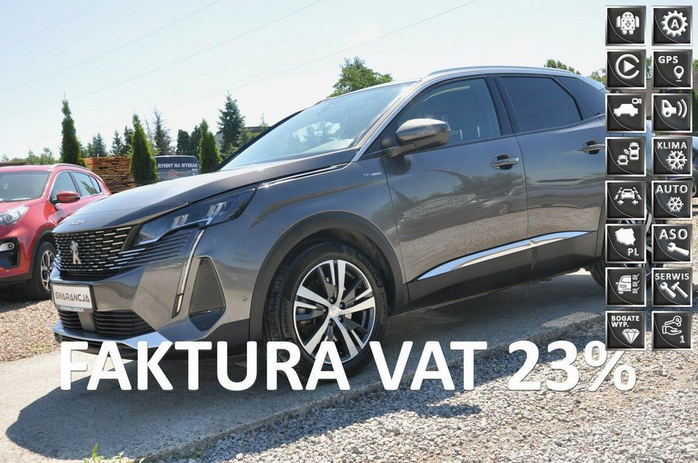 Peugeot 3008 *nawi|asystent pasa ruchu|gwarancja|hybryda 225KM|kamera cofania*