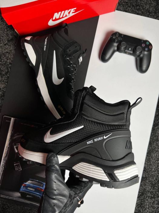 Мужские кроссовки найк Nike Rivah GTX Fur Black White [41-46]