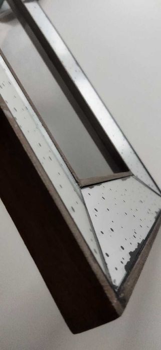 Duża ozdobna rama ramka z lustra na ścianę, lustrzana  2 sztuki