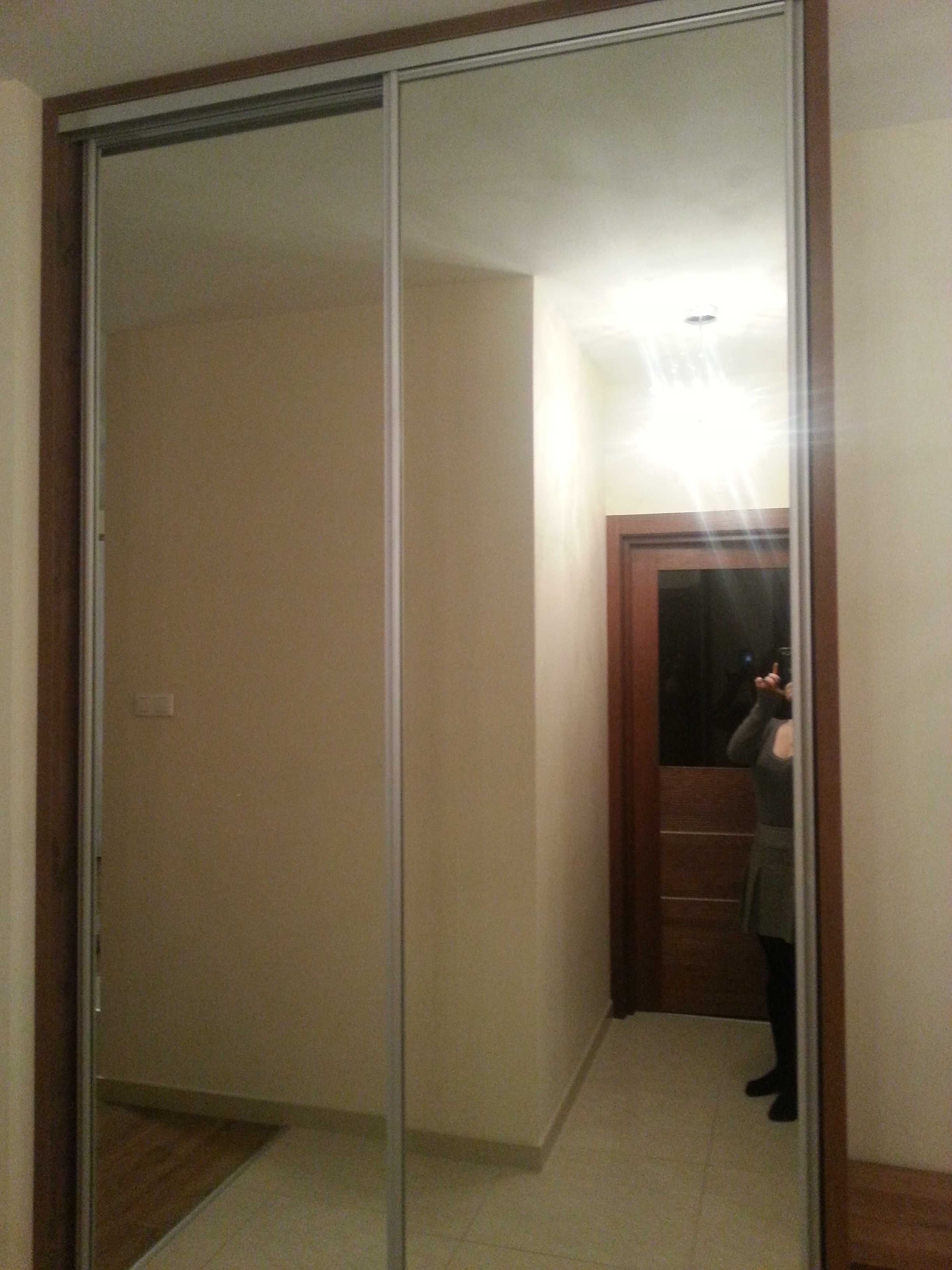 Duża szafa do przedpokoju z lustrami  wys. 275cm + szafka  + ławka