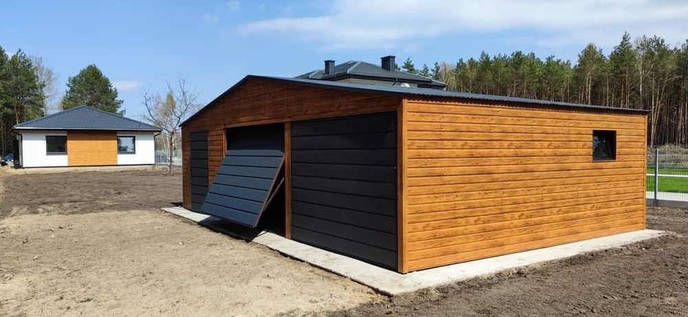 Nowoczesny Garaż 9x6 garaż blaszany