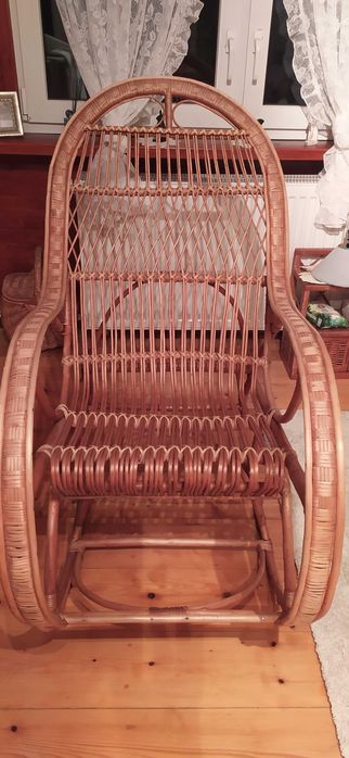 Fotel bujany ratanowy