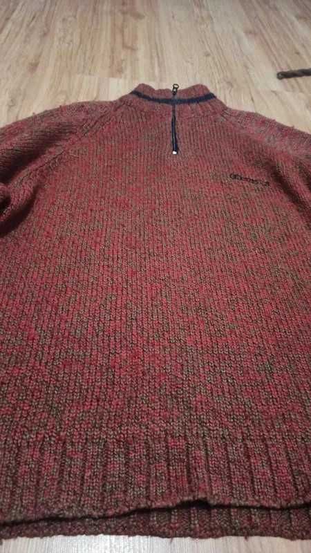 y2k Ładny czerwony sweter oversized vintage