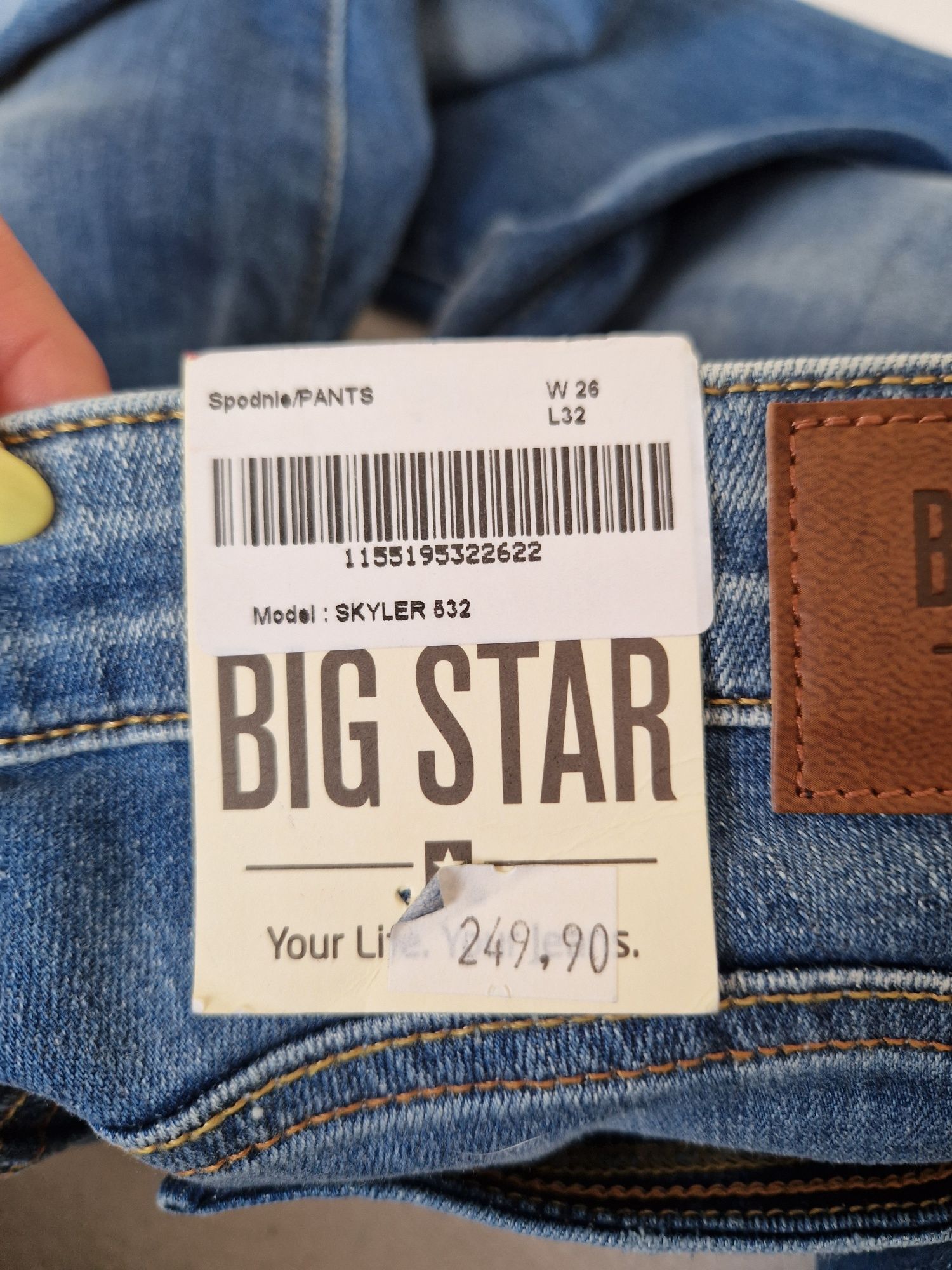 Jeansy Big Star Nowe rozmiar 26