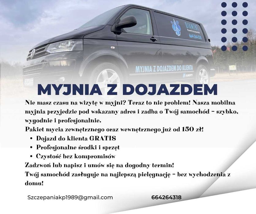 Mobilna myjnia & Pranie tapicerek