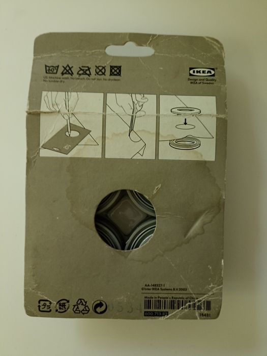 8 szt kółek przelotek IKEA do zasłon I firan