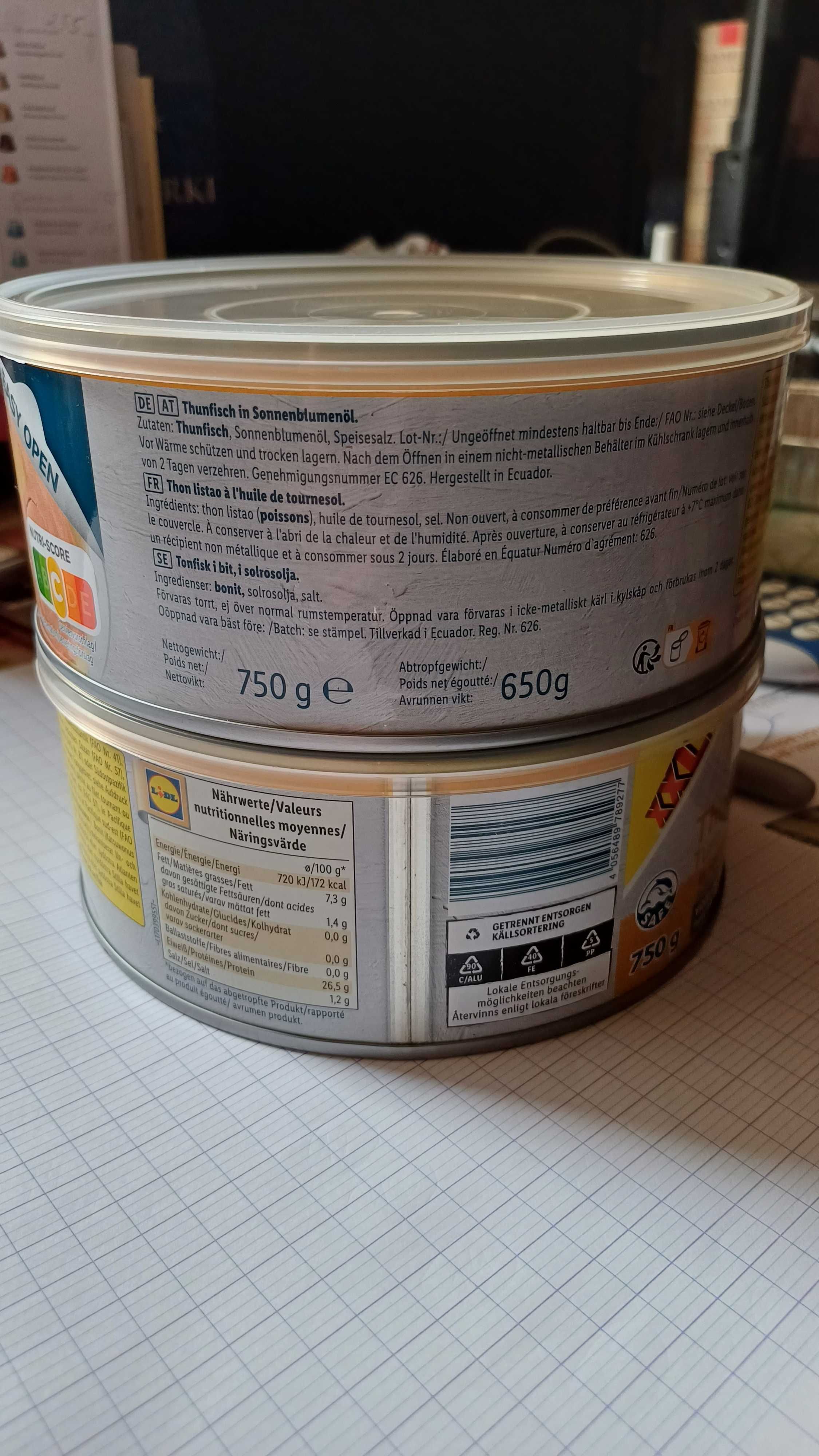 Філе туньця NIXE XXL TUNA в олії 650 грам