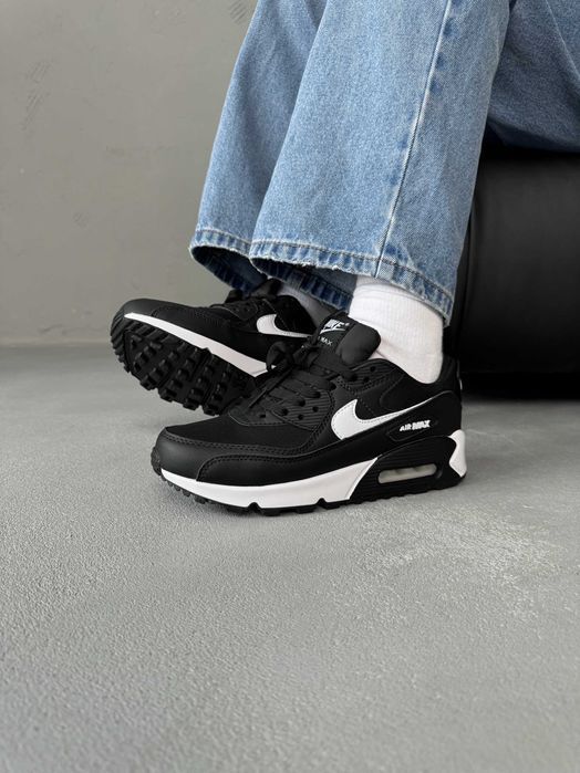 Кросівки Nike Air Max 90 Classic Black/White premium
